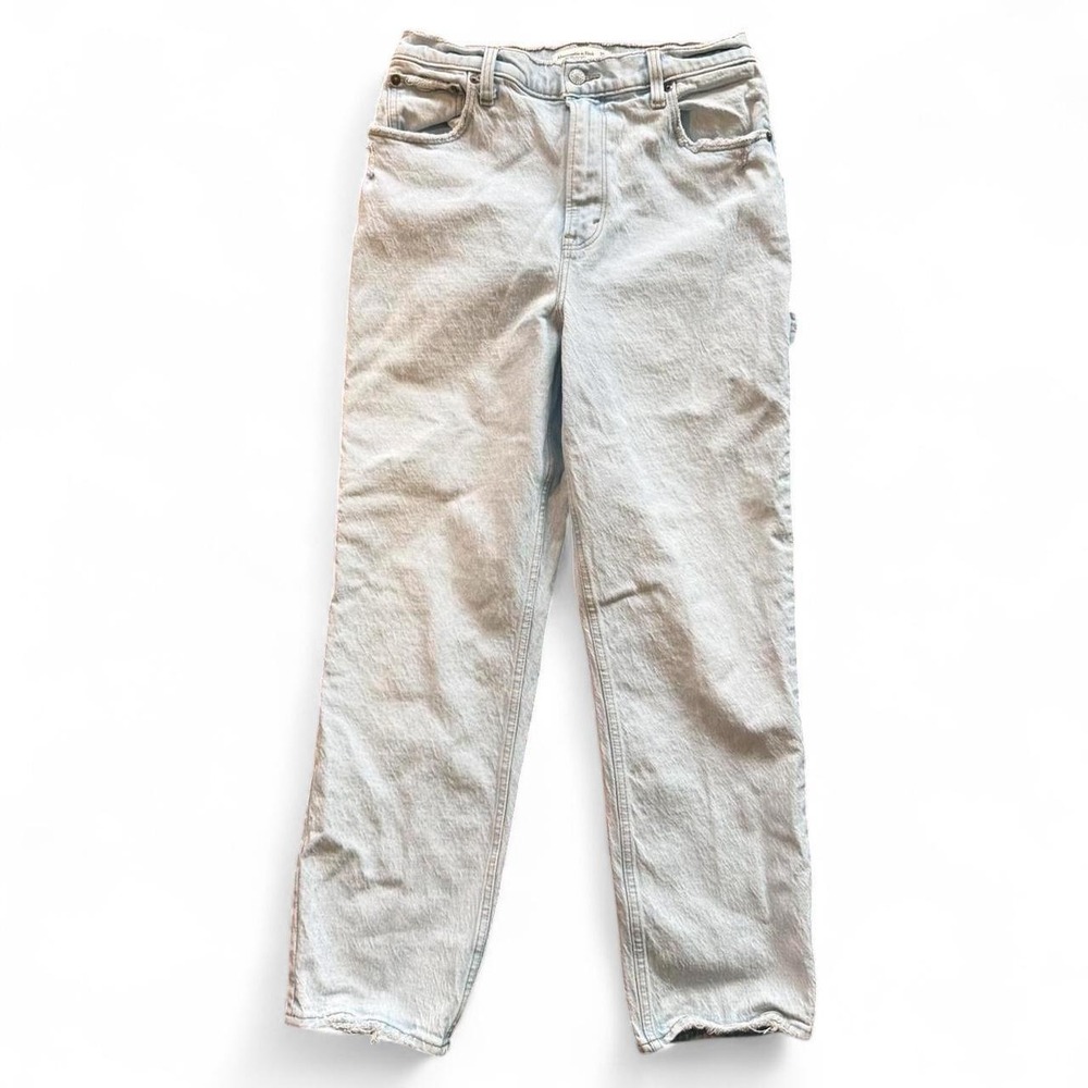 Abercrombie & Fitch The 90s Straight Ultra High Rise Carpenter Jeans Blue 29 8s